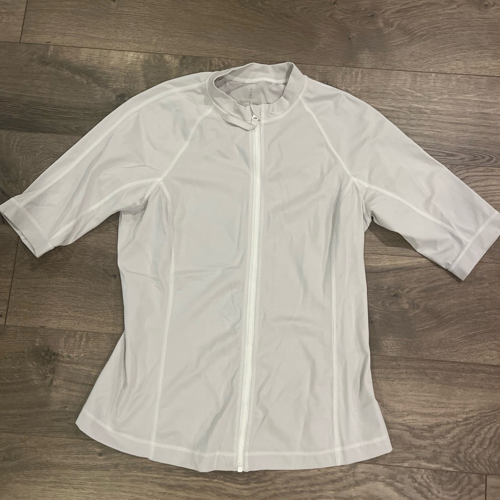 Lands End Women’s Rash Guard Size Small Full Zip